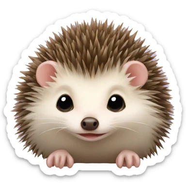 newborn hedgehog sticker