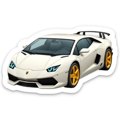lamborgini text sticker