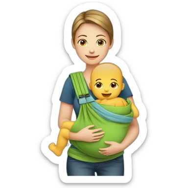Babywearing sticker