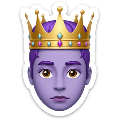 Purple royalty sticker