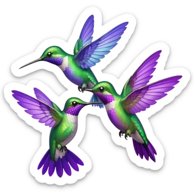MORE HUMMINGBIRDS sticker