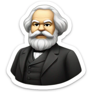buxom karl marx sticker