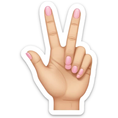 Like the middle finger flipping off emoji but with the pinky finger only (pinky finger flipping off) sticker