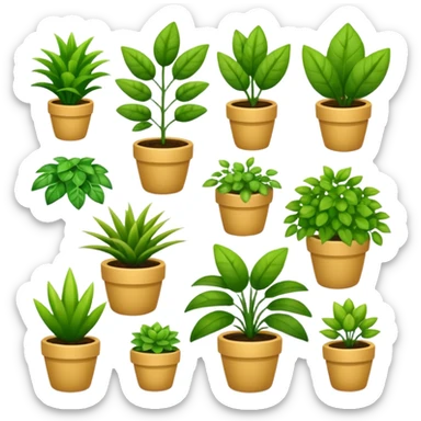 plants culture. Transparent background sticker