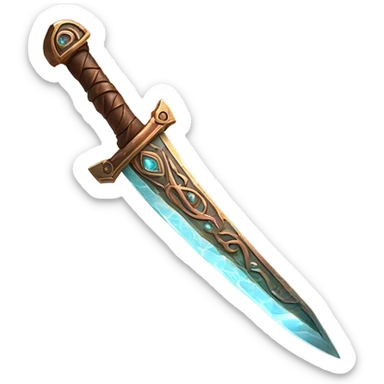 Magic Copper sword sticker