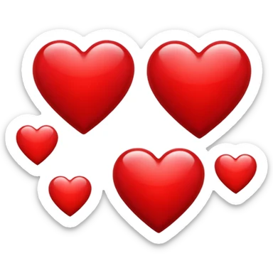 Hearts of love sticker