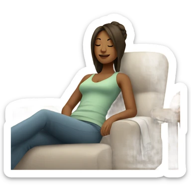 Relax withe woman  sticker