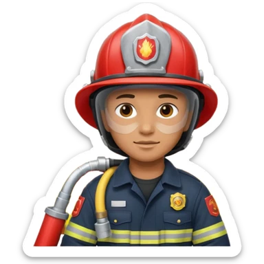 fire fighter sticker