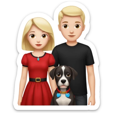 Wow good now just change the colour of dress girl red boy black dane sticker