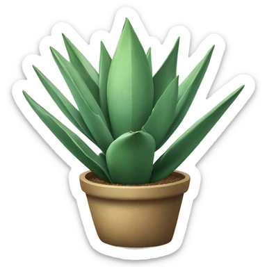 Agave plant sticker