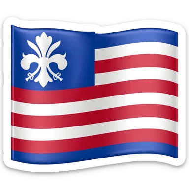 A flag of republic of srpska just colors red blue and white that's it sticker