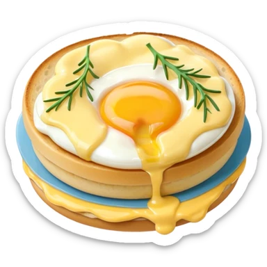 benedict egg sticker