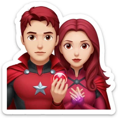 Billy Maximoff and Scarlet Witch sticker