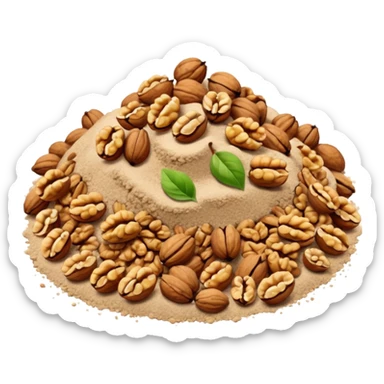 powdered walnuts sticker