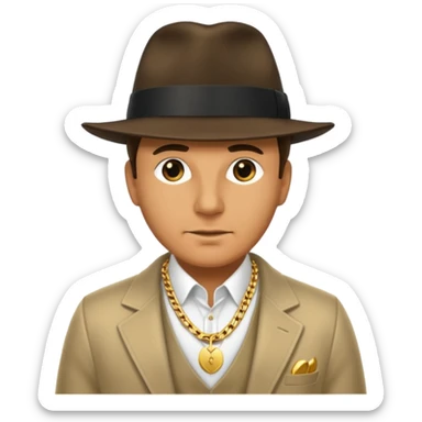 Ola tudo bem que um gangster rico boss sticker