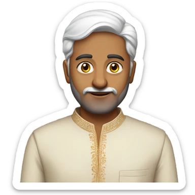 Indian man in kurta pajama ful sticker