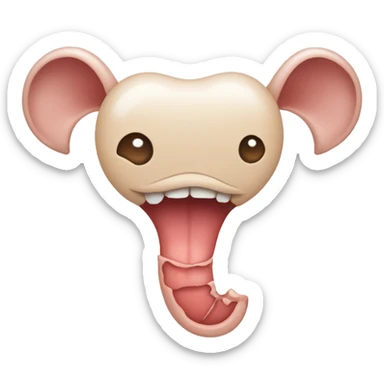 Female Uterus smiling  sticker