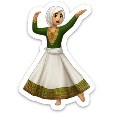 dabka (traditional palestinian dance) sticker