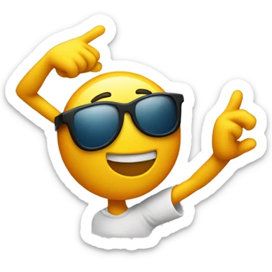 generic smiley emoji dabbing sticker