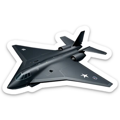Military Bomber - B-2 Spirit - Northrop Grumman (Model Year: 2021) (Iconic colour: Stealth black) sticker