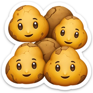 vers de terre en argile sticker