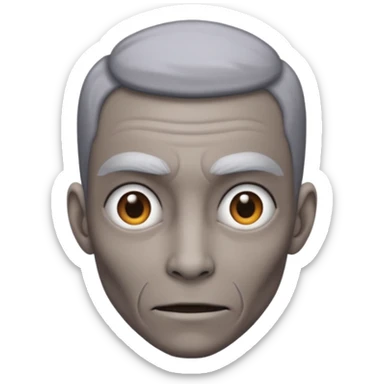 Mutant tall skinny gray sticker