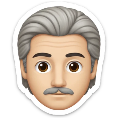 Michael Yanni with salt n pepper hair and NO moustache sticker