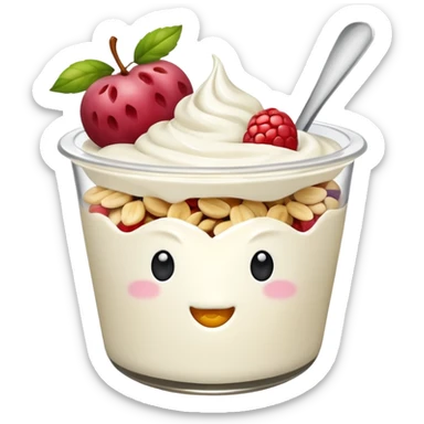 Yogurt greco e frutta secca
 sticker