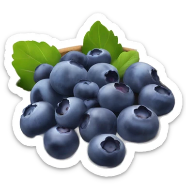yoghurt bowl with blueberries sticker