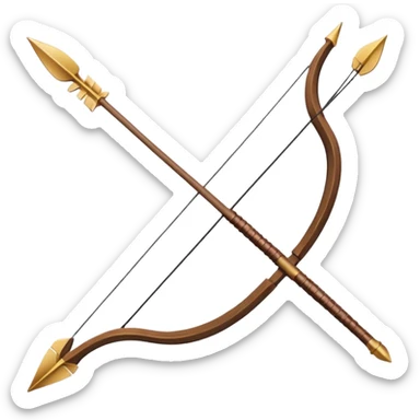 bow and arrow sticker