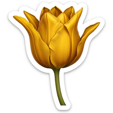 wilted tulip flower yellow dead sticker