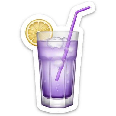 Cocktail light purple with high glass sticker