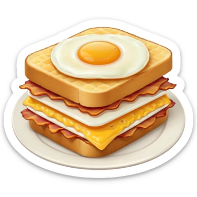 bacon egg and cheese with hashbrowns sticker