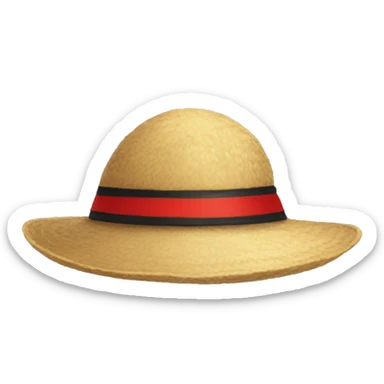 Strawhat with a thick redline on the bump sticker