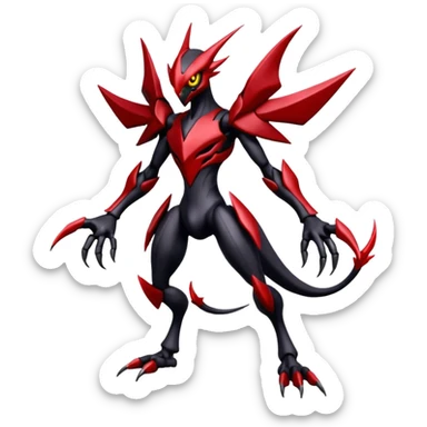 Bisharp-Scizor-Darkrai-Fakémon-hybrid-creature (full body)  sticker