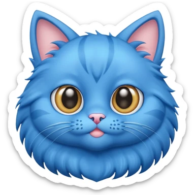 Gato celeste animado sticker