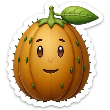 Pepino todo marrom sticker