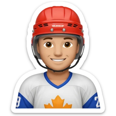 hockey player sticker