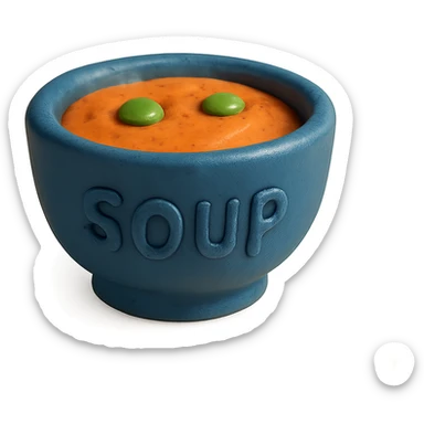 mini soup bowl sticker