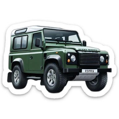 Land rover defender sticker