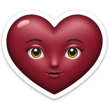 Love burgandy sticker