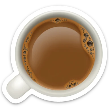 cup of coffee sticker