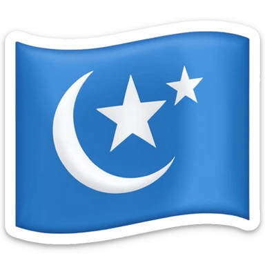 The flag of Awdal state in somalia sticker