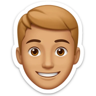 A person who has the sharpest jawline sticker