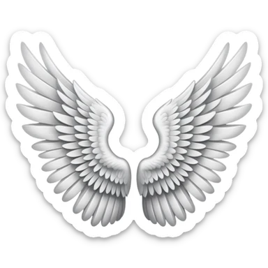 Pair of wings sticker