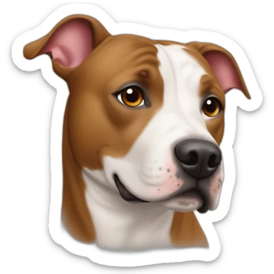 staffy sur une vache sticker