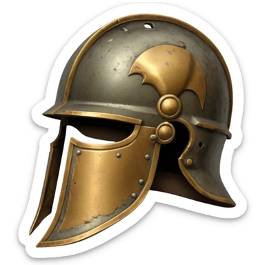 Old roman helmet sticker
