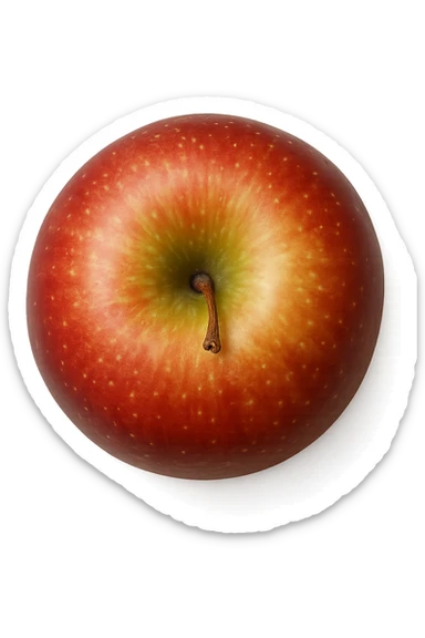 mela vista dall'alto sticker