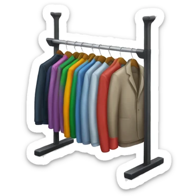 Clothing rack sticker