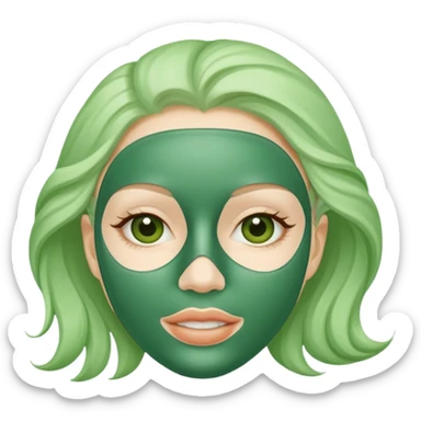 Skincare mask sticker